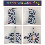 Nappy Wallet - Blue Orange Flowers